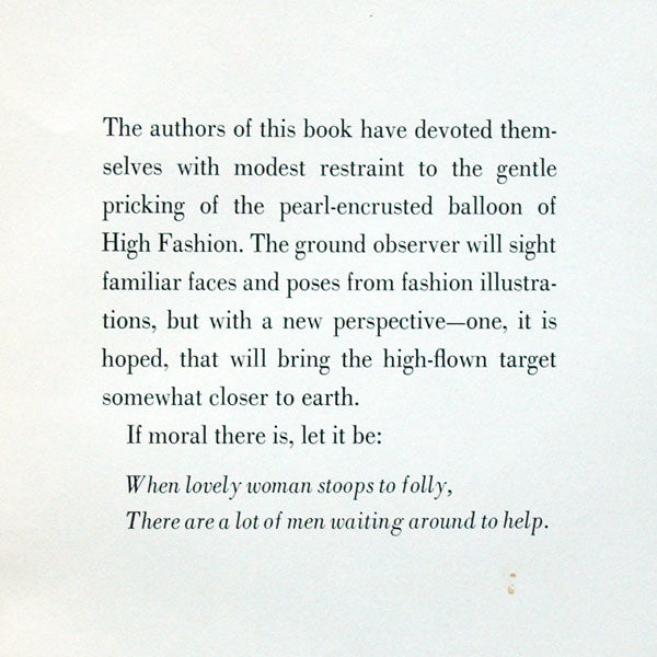 Fashion's Folly, photographies de Carl Perutz (1954)