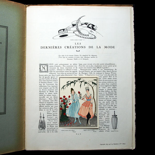 Les Elégances Parisiennes, publication officielle des industries françaises de la mode, juillet 1916, n°4