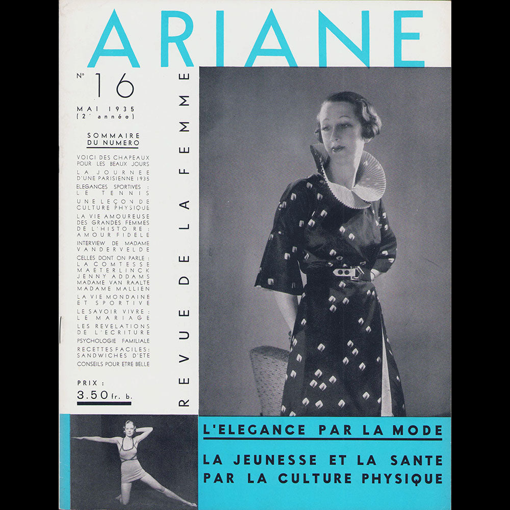 Ariane, revue de la femme - Réunion de 14 numéros de décembre 1933 à juillet 1935