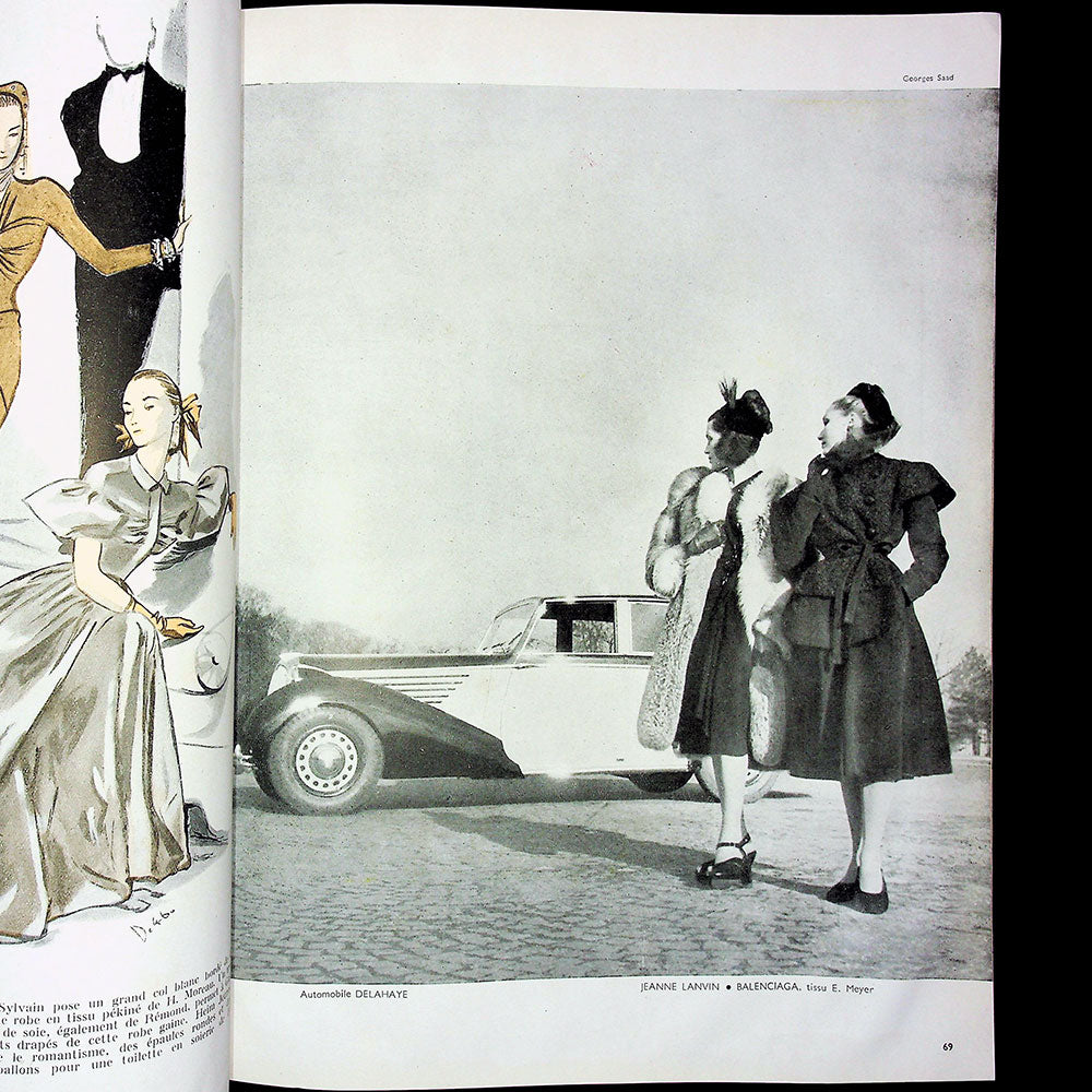 L’Art et la Mode (décembre 1946), couverture de Roger Rouffiange