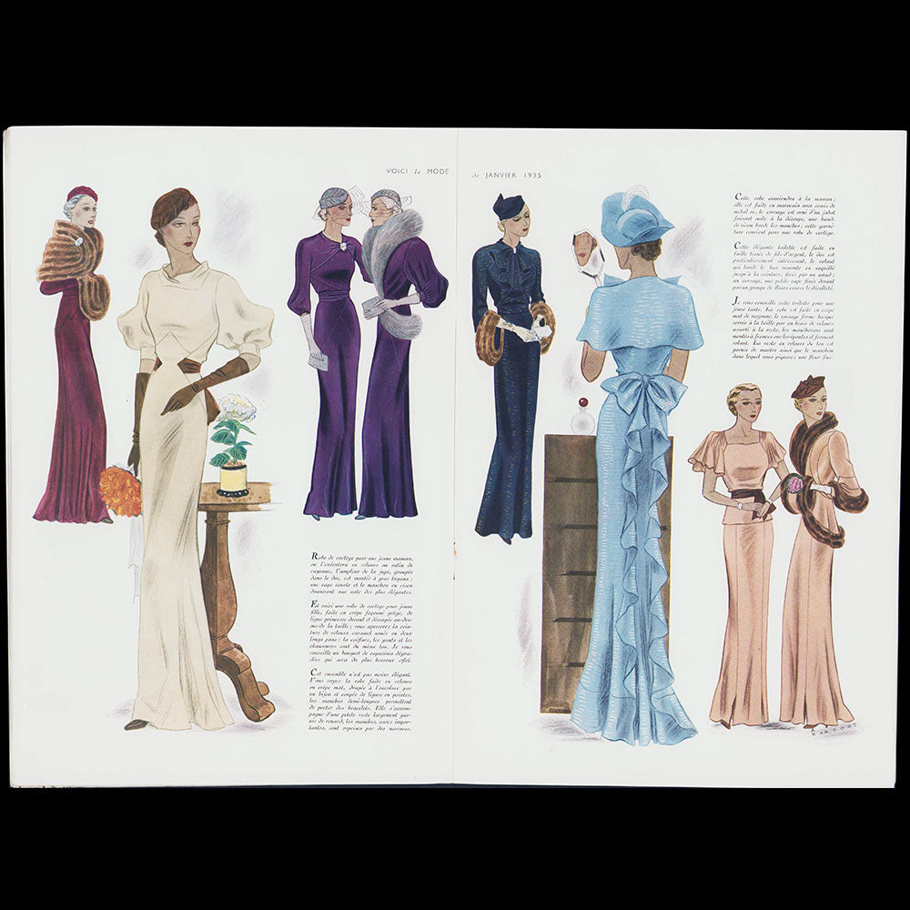 Art, Goût, Beauté, Voici la mode (1935, janvier), manteau de Chanel