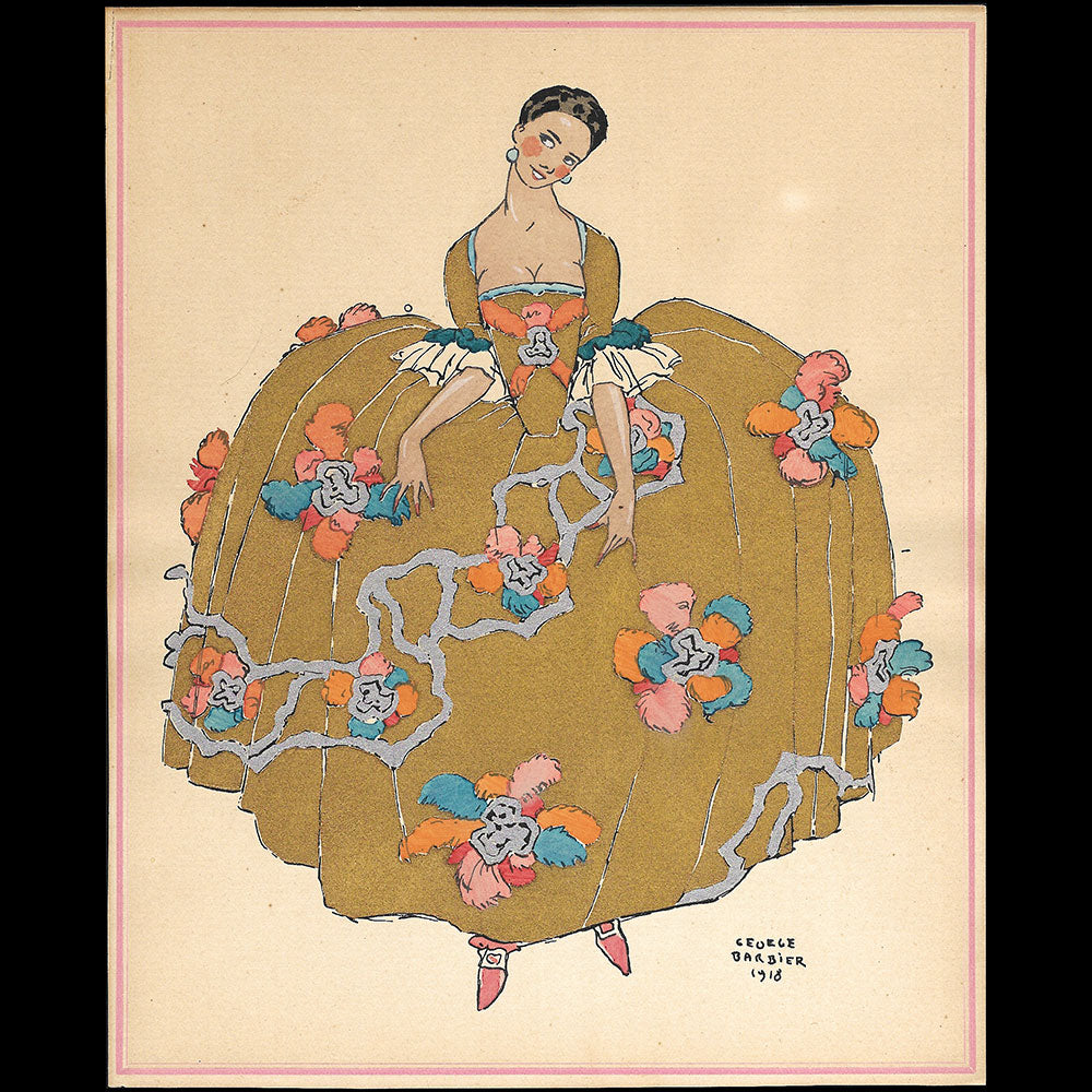 Barbier -Casanova: two pochoir plates by George Barbier (1921)