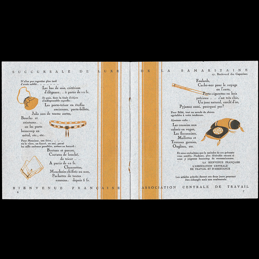 Succursale de luxe de la Samaritaine - catalogue du 14 et 15 décembre, couverture de Benito (1921)