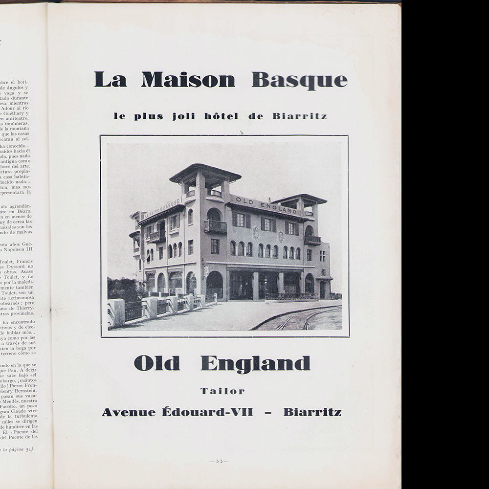 Biarritz, couverture de Cassandre (1928)