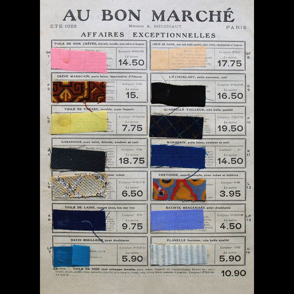 Au Bon Marché - Catalogue de l'été 1925