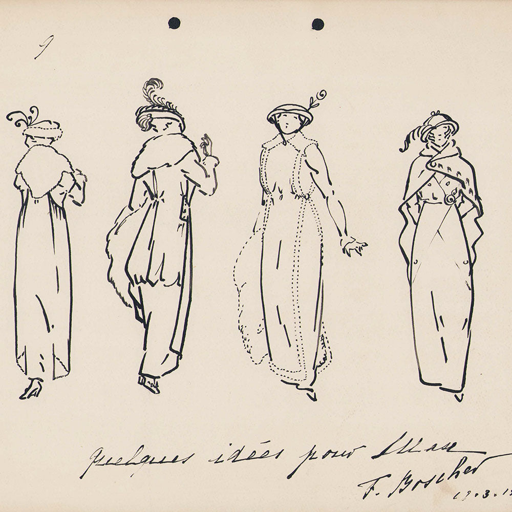 Fourrures Max - Quelques Idées pour Max, dessins de Ferdinand Boscher (1914)