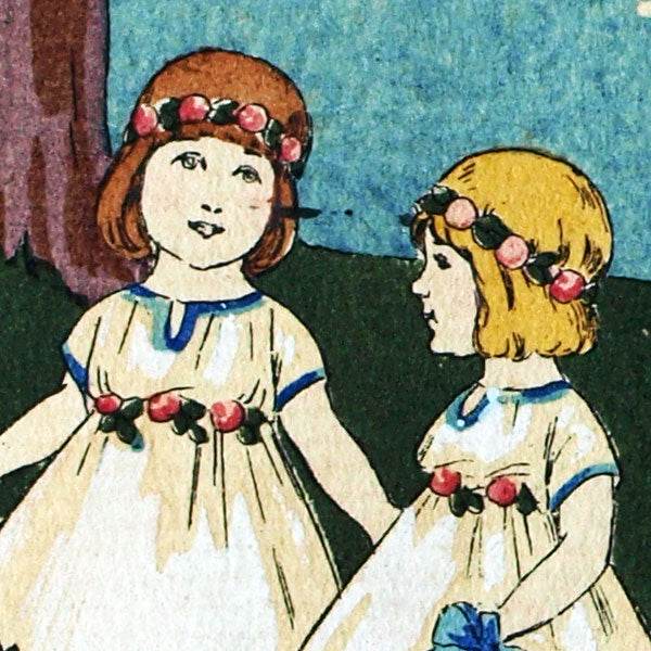 Jeanne Lanvin, La Mariée et ses Demoiselles d'Honneur, pochoir provenant d'une invitation à une présentation de modèles (1912)