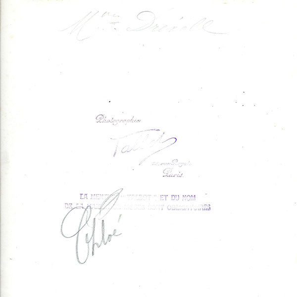 Drecoll - Modèle Chloé, photographie du studio Talbot (circa 1910)