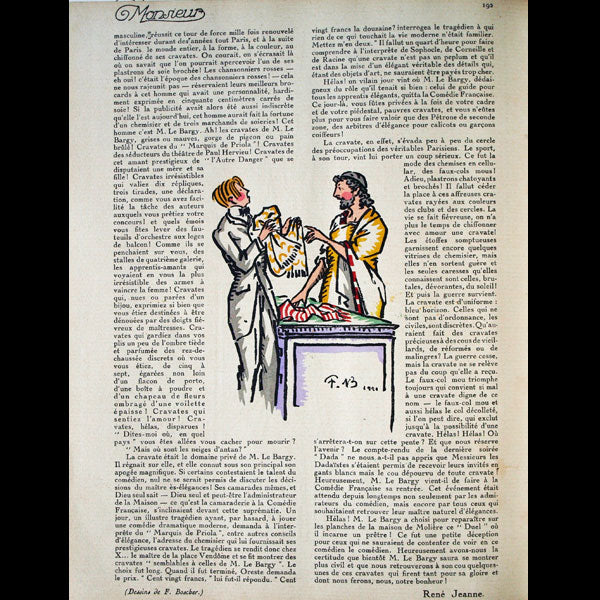 Monsieur, Revue des élégances, n20 (1921, août)