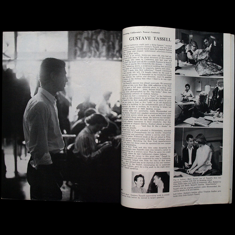 California Stylist, November 1957, couverture de Lois Jezek