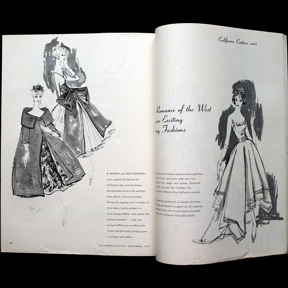 California Stylist, November 1957, couverture de Lois Jezek