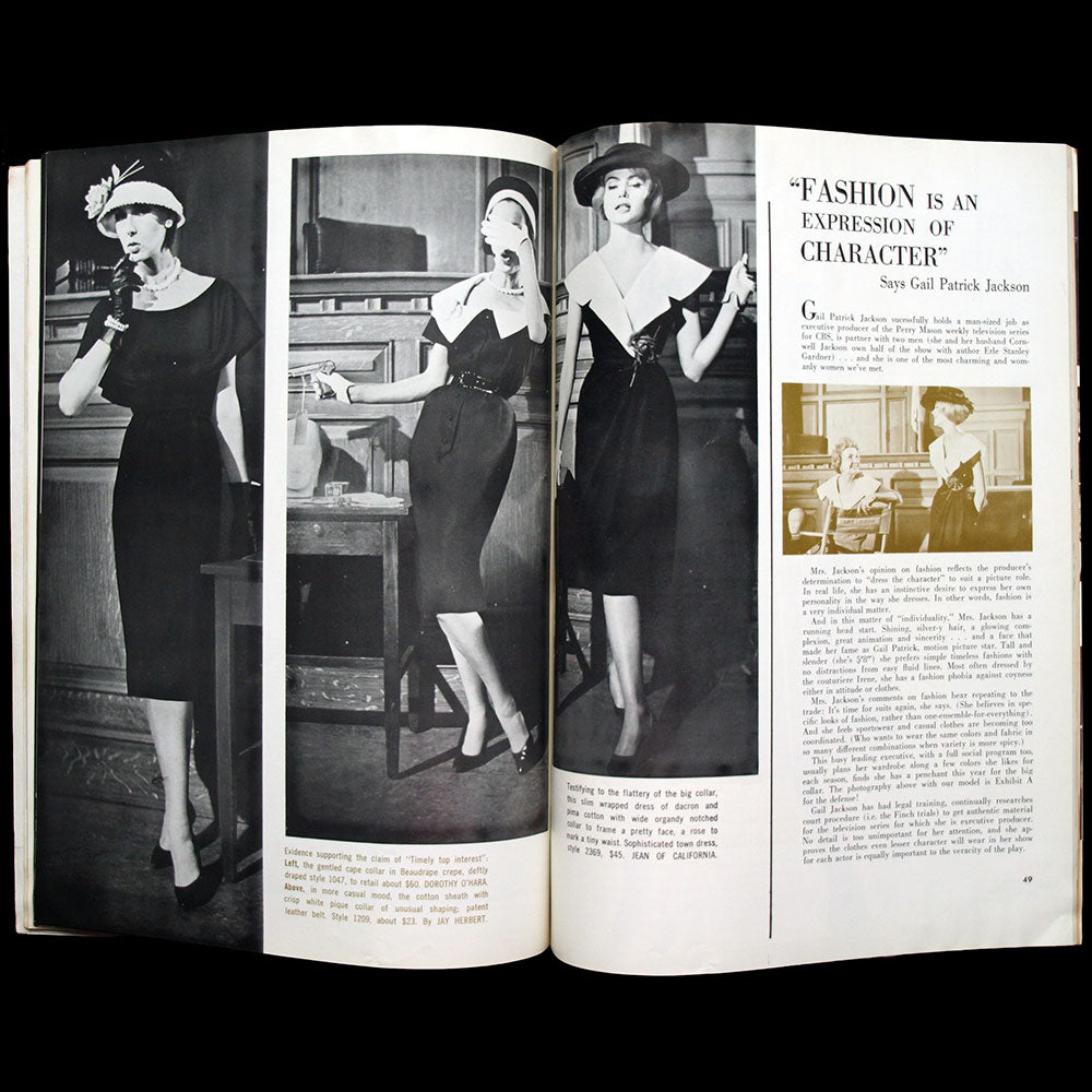 California Stylist, April 1960, couverture de Greta Elgaard