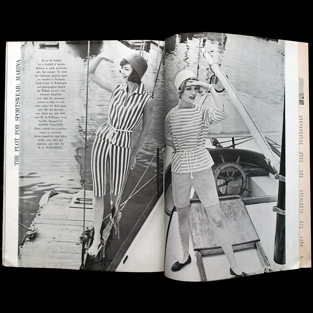 California Stylist, April 1960, couverture de Greta Elgaard