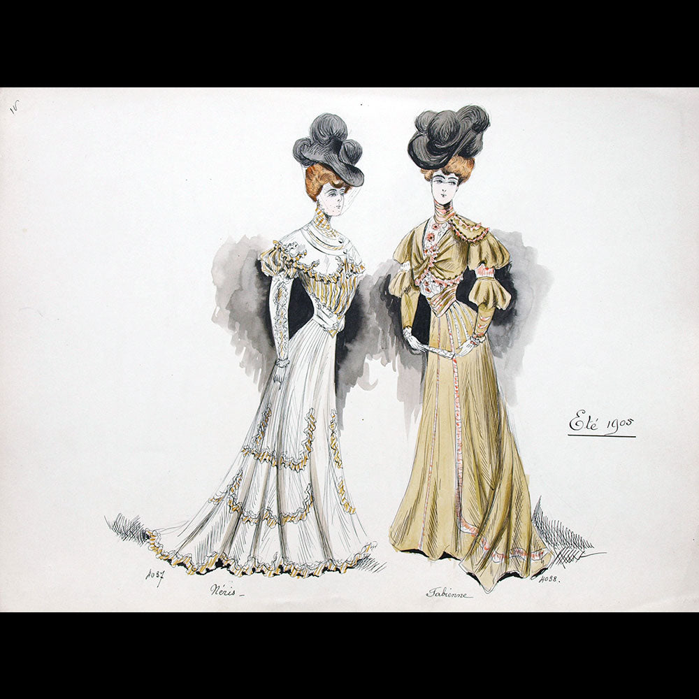 Calvayrac - Réunion de 27 dessins pour l'été 1905