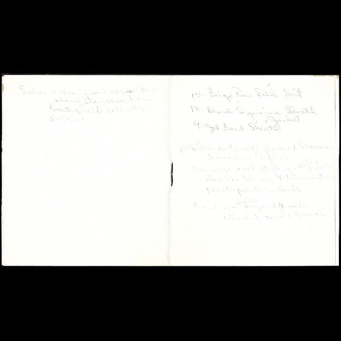 Chanel - Carnet de défilé, 1963