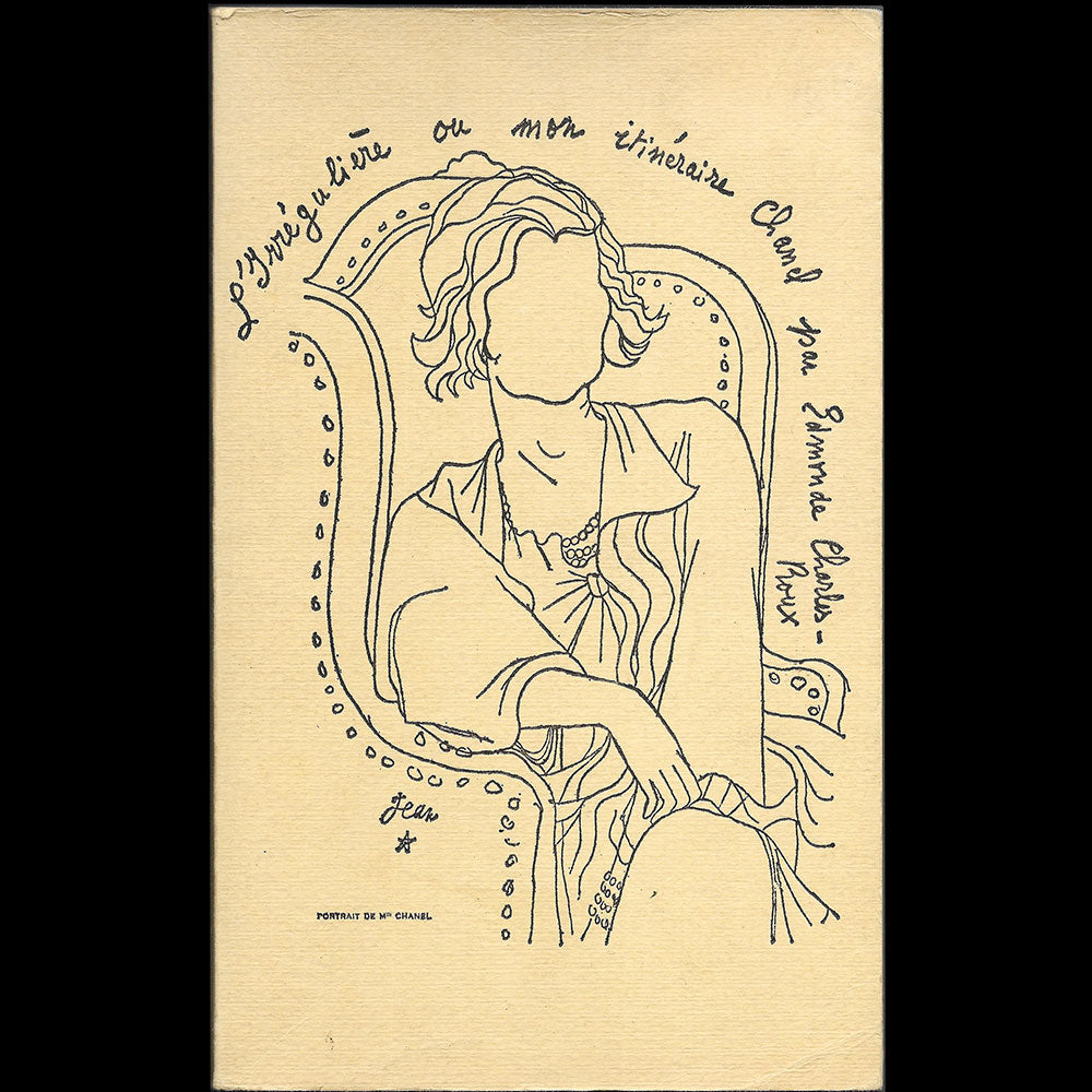 Chanel - L'Irrégulière ou mon itinéraire Chanel, édition pré-originale, couverture de Cocteau (1974)