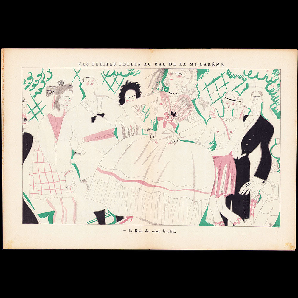 Charles Martin - La Charette "charrie" aujourd'hui les "Gâcheuses" (août 1923)