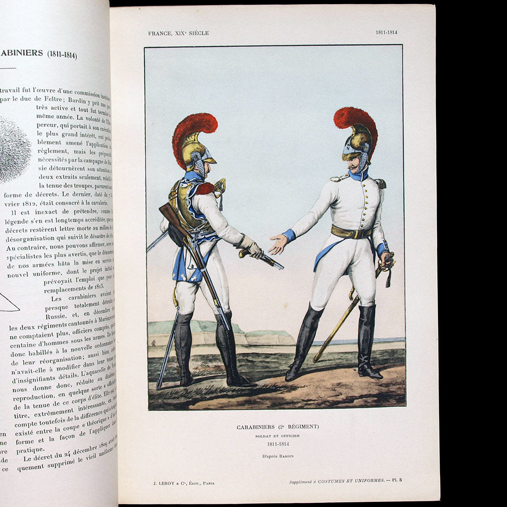 Costumes & Uniformes, revue de la Société de l'Histoire du Costume - Réunion des 10 numéros (1912-1914)