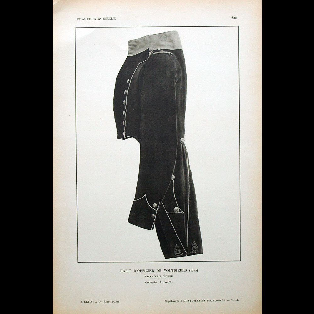 Costumes & Uniformes, revue de la Société de l'Histoire du Costume, n°2 (mai 1912)