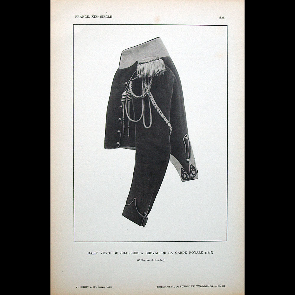 Costumes & Uniformes, revue de la Société de l'Histoire du Costume, n°7 (mars 1913)