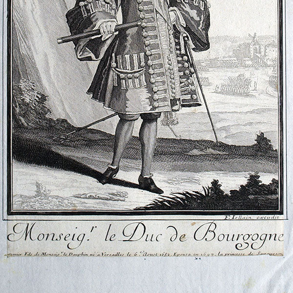 François Jollain - Monseigneur le Duc de Bourgogne, portrait en mode (circa 1690)
