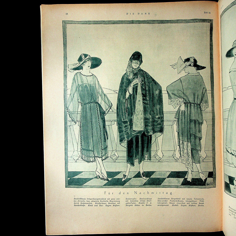 Die Dame, avril 1921, couverture de Renée Sintenis