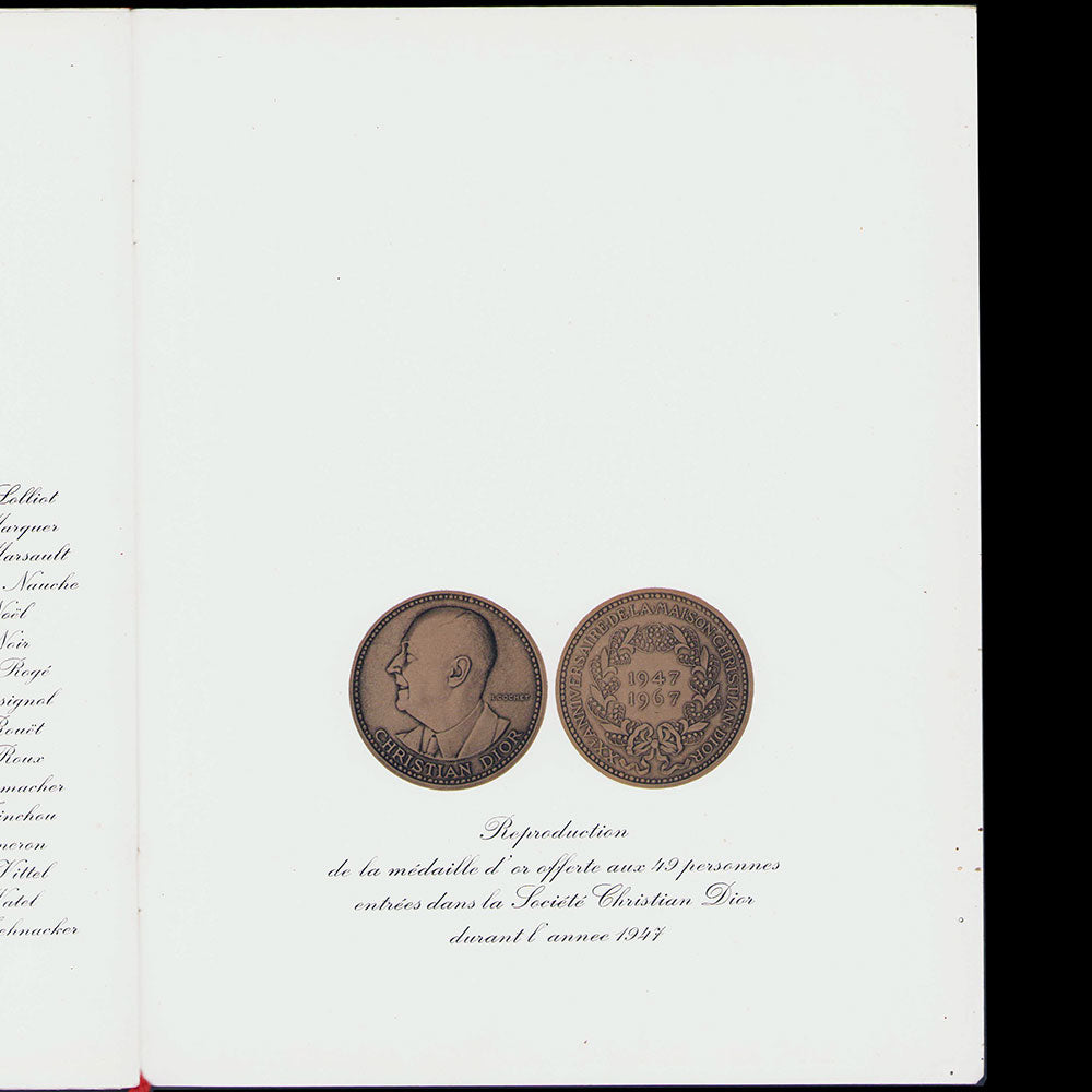 Christian Dior, 20ème anniversaire, couverture de René Gruau (1967)