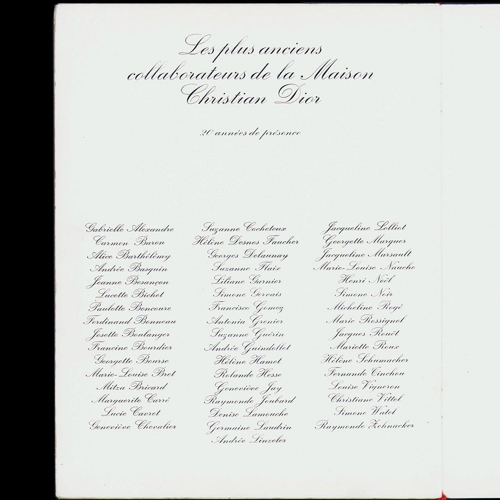 Christian Dior, 20ème anniversaire, couverture de René Gruau (1967)