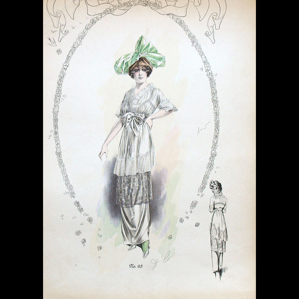 Drecoll - Ensemble de 10 gravures (circa 1910)