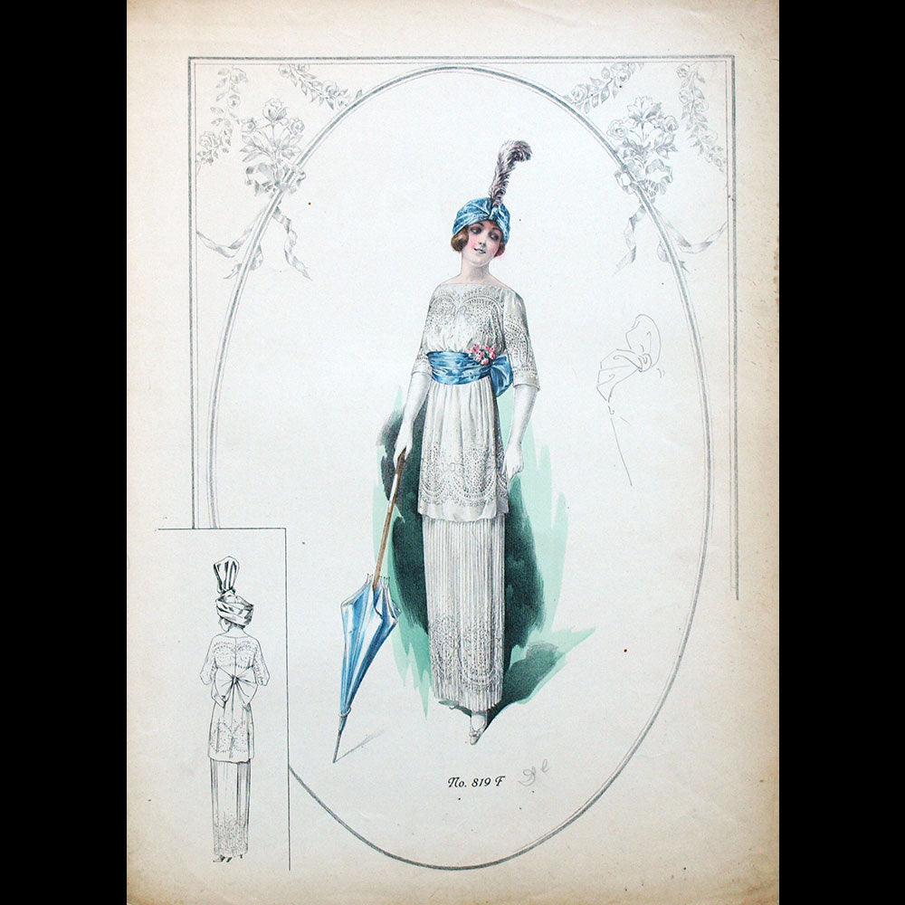 Drecoll - Ensemble de 10 gravures (circa 1910)