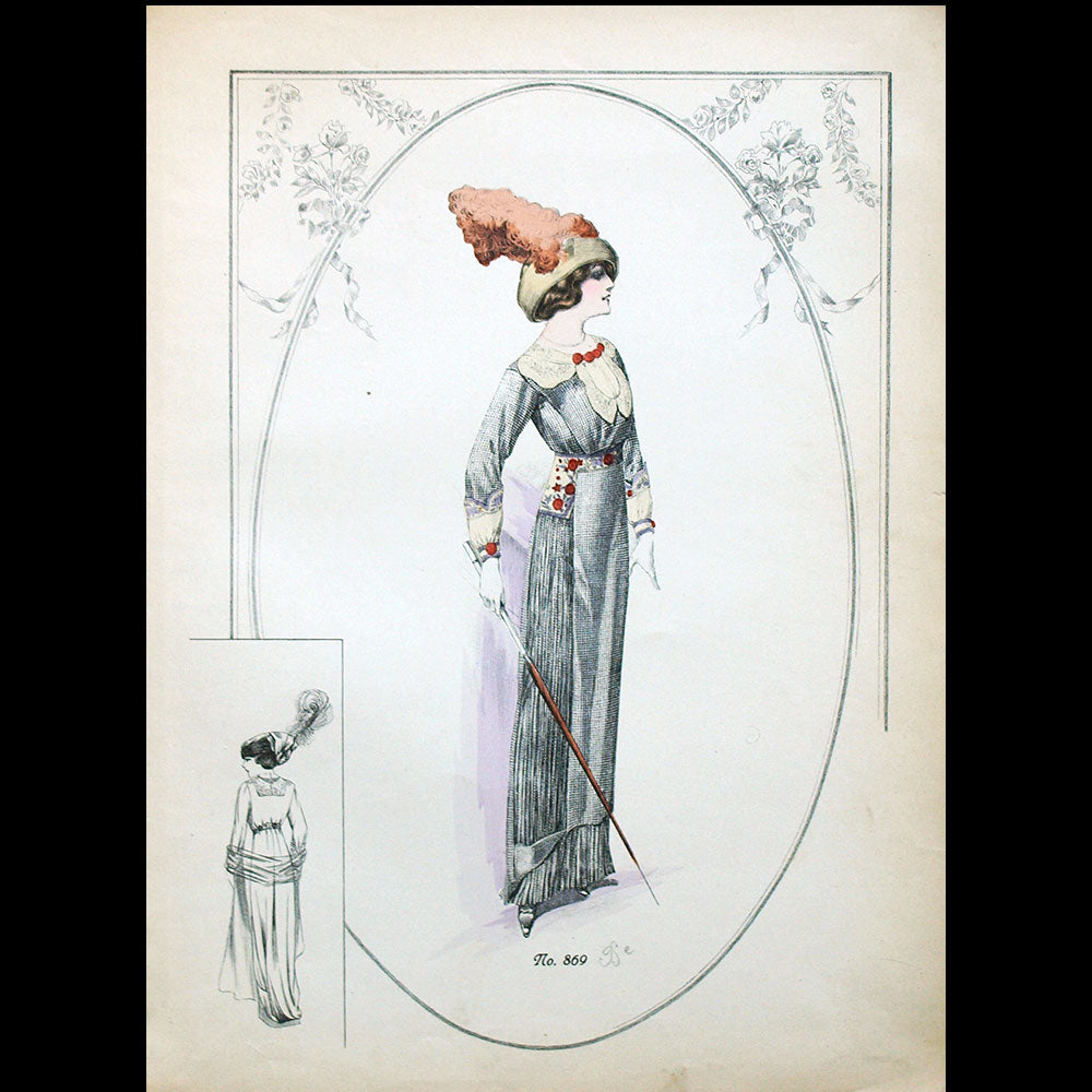 Drecoll - Ensemble de 10 gravures (circa 1910)