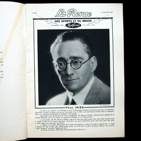 La Revue des Sports et du Monde Matford, n°29 (janvier 1936)