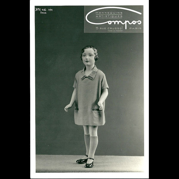 Mannequins d'art d'enfants, par Compos, rue Crussol à Paris (circa 1920-1930)