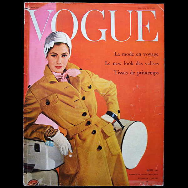 Vogue France (1er février 1955), couverture d'Henry Clarke