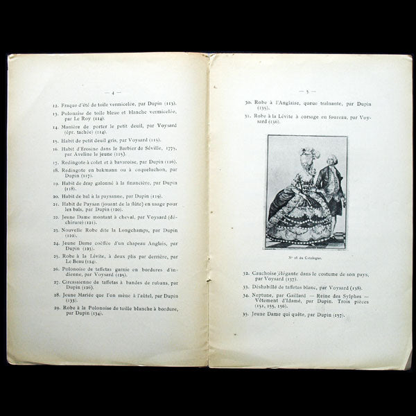 Gallerie des Modes et Costumes Français, catalogue de vente (1911)