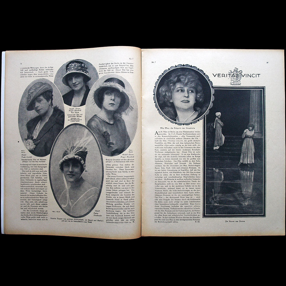 Elegante Welt, n°7, couverture d'A. M. Cay (1919)