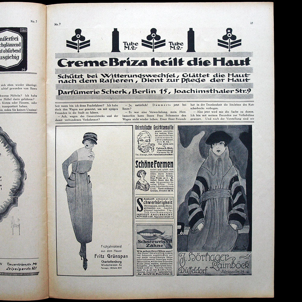 Elegante Welt, n°7, couverture d'A. M. Cay (1919)