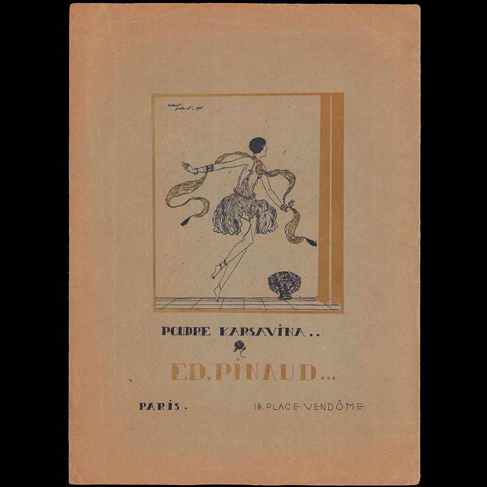 Exposition des Arts Décoratifs - Menu illustré par Jean Carlu pour la Nuit du Grand Palais du 16 juin 1925