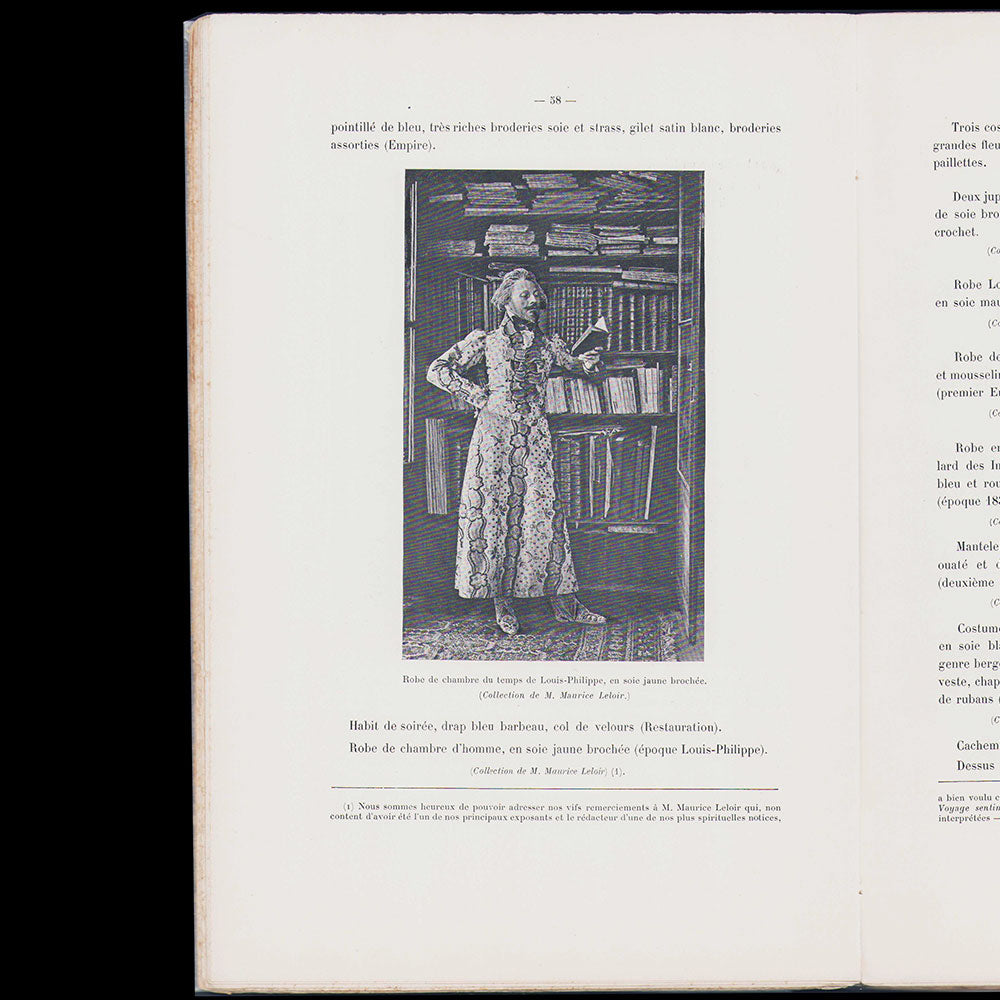 Exposition universelle internationale de 1900 - Musée rétrospectif des classes 85 & 86, Le Costume et ses Accessoires