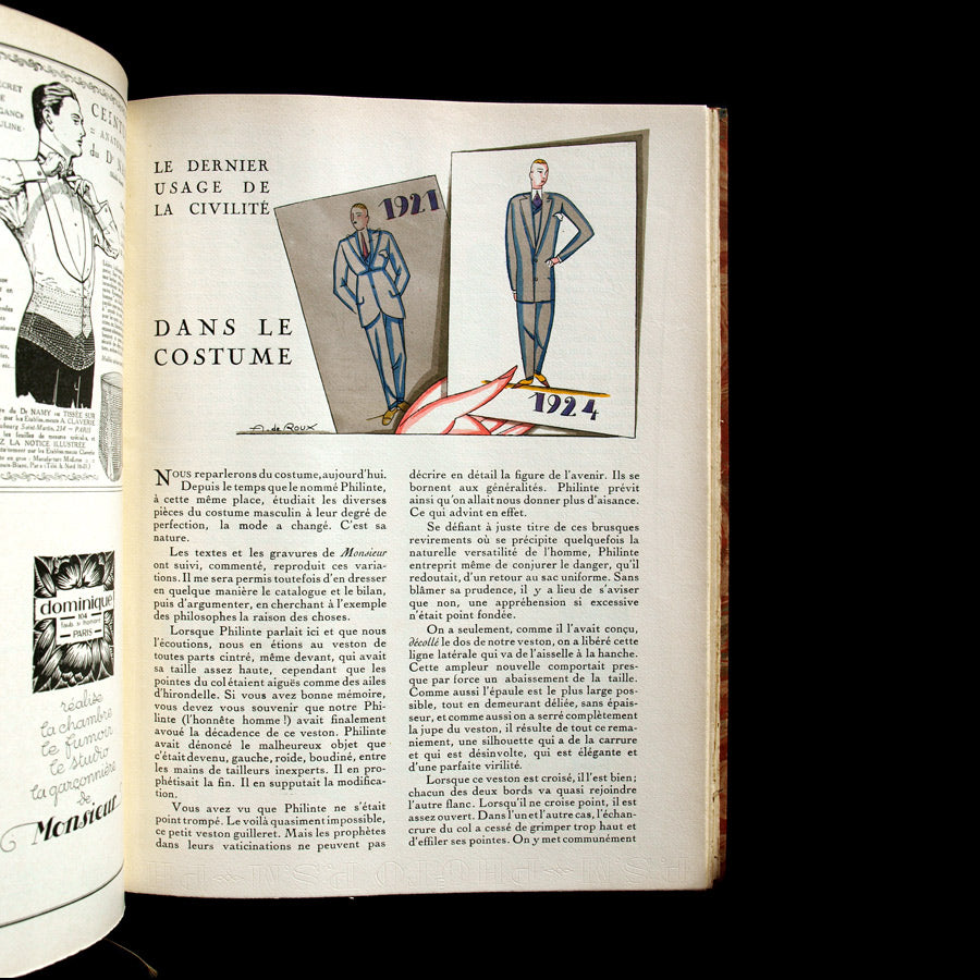 Monsieur, Revue des élégances, 57 livraisons (1920-1924)