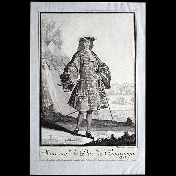 François Jollain - Monseigneur le Duc de Bourgogne, portrait en mode (circa 1690)