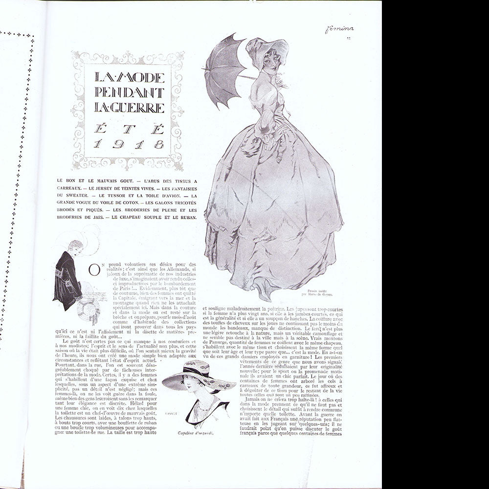 Fémina (juin 1918), numéro trimestriel de guerre