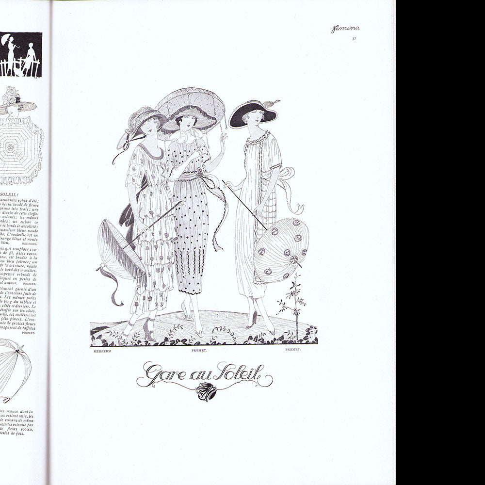 Fémina (juin 1919), couverture de Jean-Gabriel Domergue