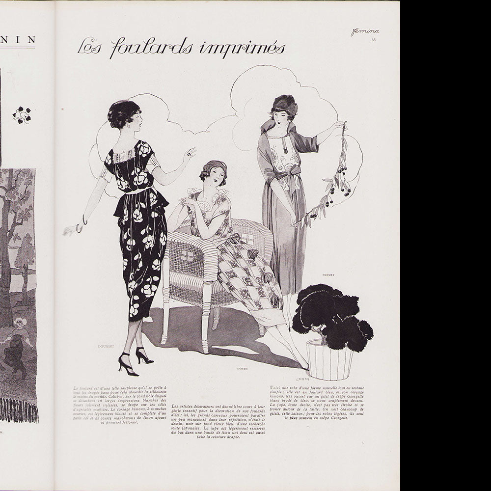 Fémina (mai 1919), couverture de Suzanne Minier