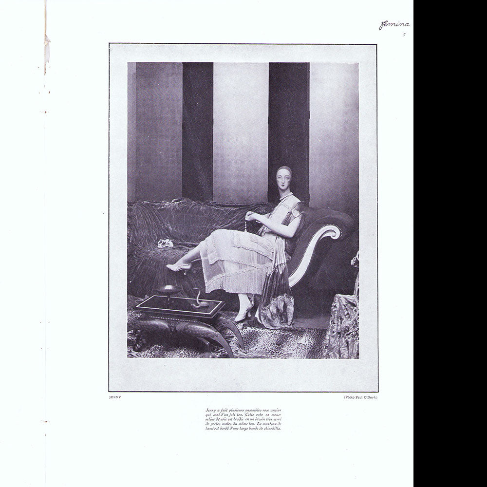 Fémina (juillet 1925), le Pavillon de l'Elégance à l'Exposition des Arts Décoratifs
