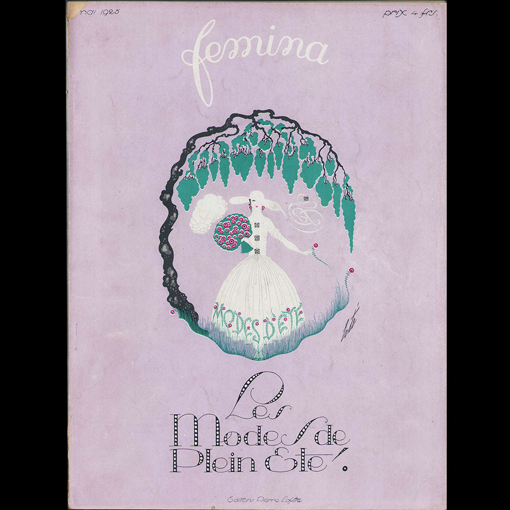 Fémina, mai 1925, couverture d'Erté