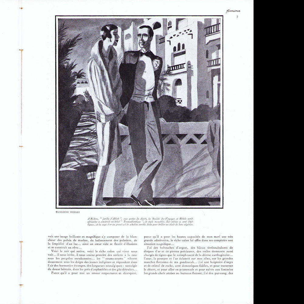 Fémina - Réunion de 5 numéros de l'année 1927 (août-décembre)