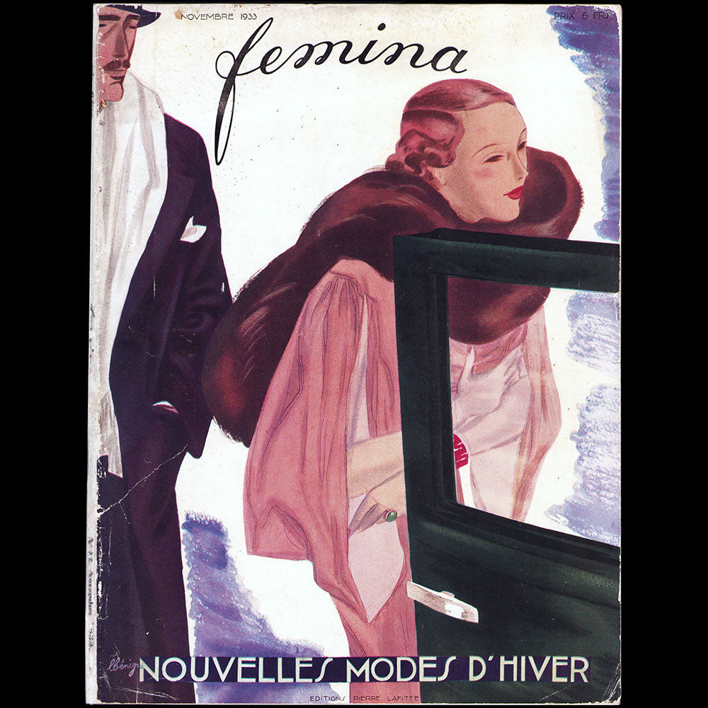 Fémina (novembre 1933), couverture de Léon Bénigni