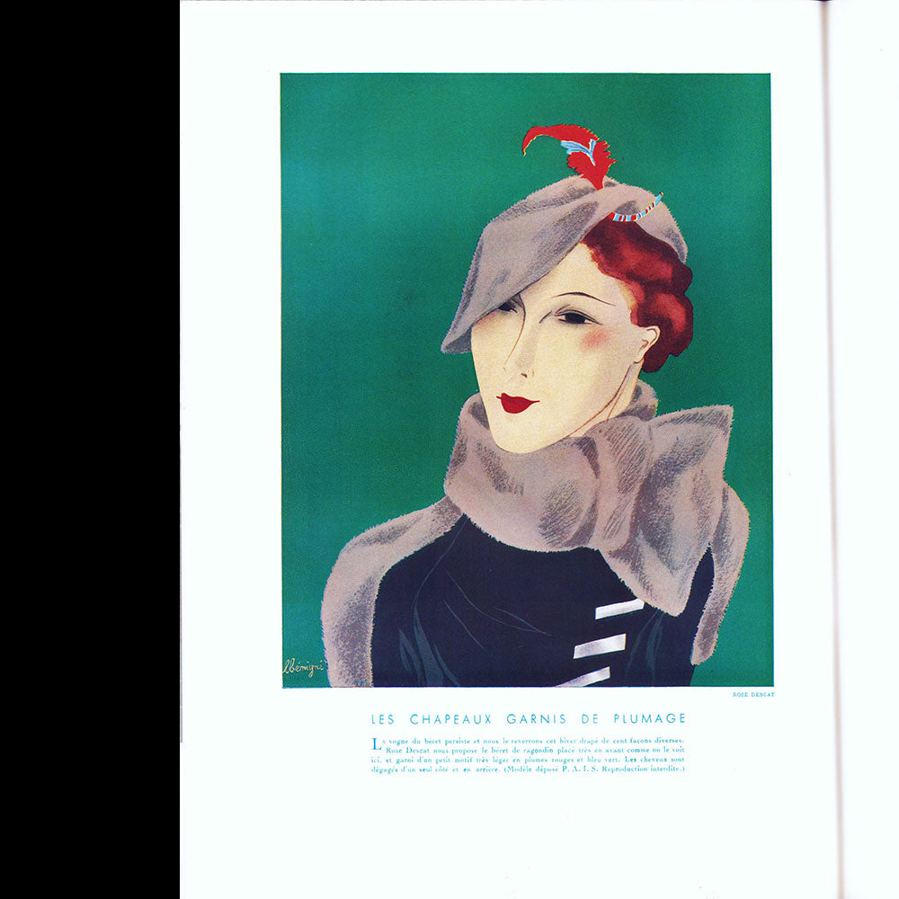 Fémina (novembre 1933), couverture de Léon Bénigni