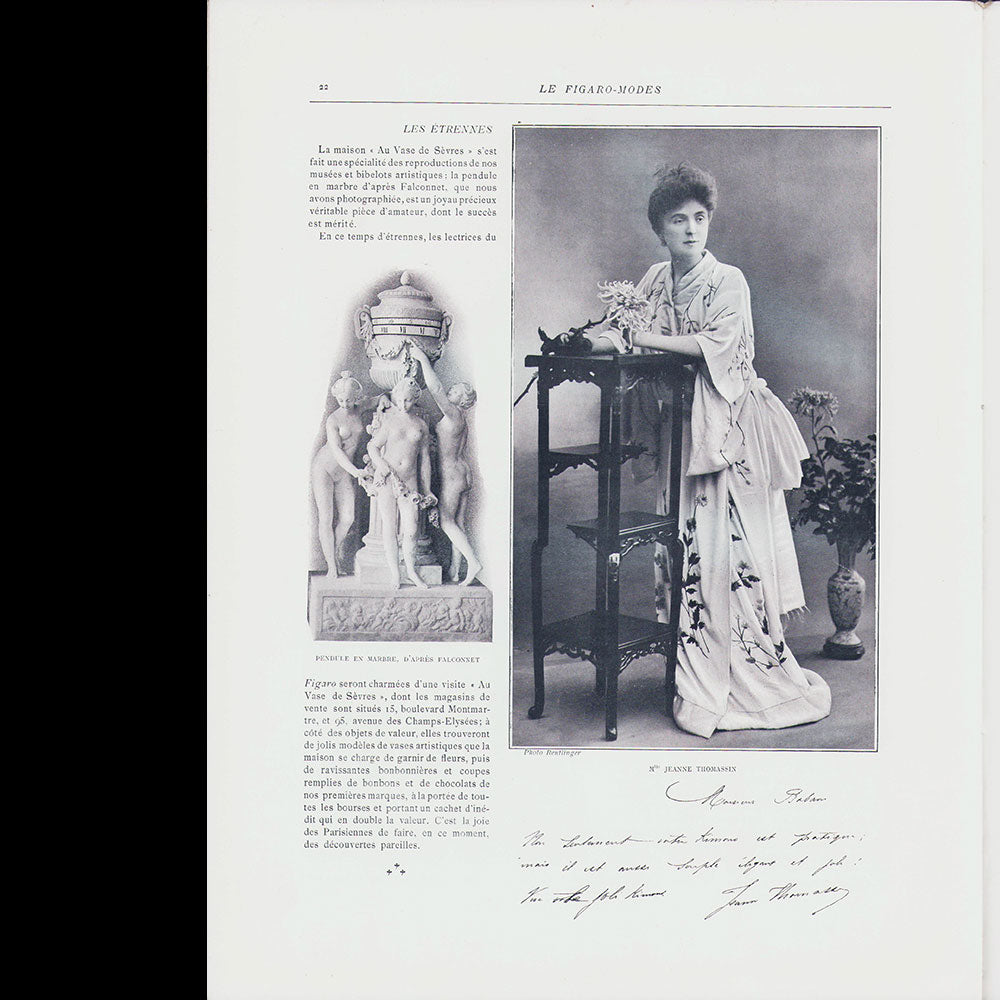 Le Figaro-Modes, décembre 1904, couverture de Louise Abbema
